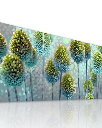 OBRAZ NA PŁÓTNIE - KWIATY CZOSNEK 150x60cm, LUdesign gallery