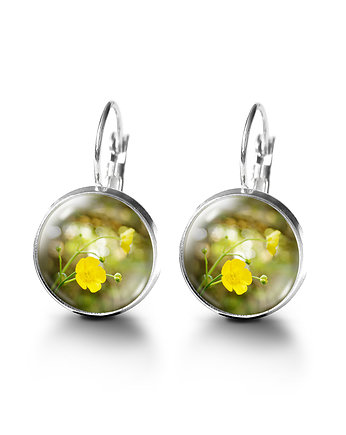 Kolczyki - Żółty kwiat, yenoo