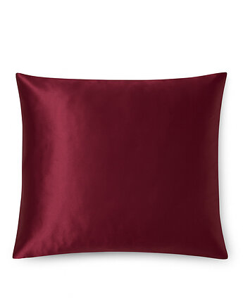 LE SILQUE Jedwabna poszewka na poduszkę 50 x 60 cm - BURGUNDY, Le Silque