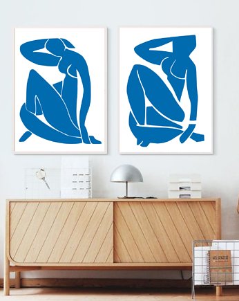 DWA PLAKATY abstrakcyjne Matisse Cutout, black dot studio