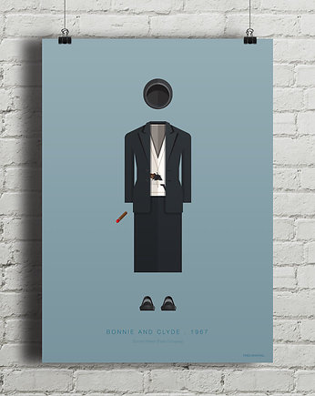 Plakat Bonnie and Clyde, minimalmill