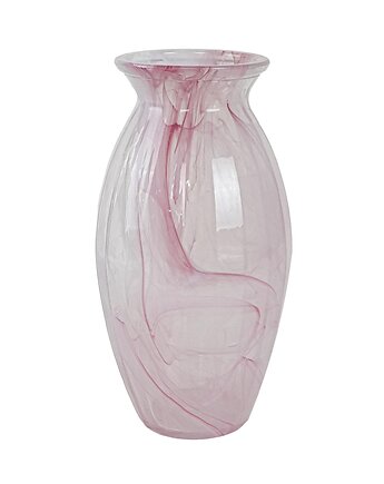 Wazon szklany różowy, włoski design, lata 80, produkcja: Włochy, Przetwory design