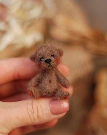 Miś Miniaturka- Beżowy, BoboLobo Handicraft