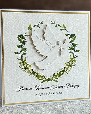 Zaproszenia na komunię, wzór 49B, Anna Art and Crafts