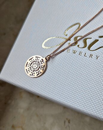 NaszyjnikROSETTE- różowe złoto 18K, ISSI Jewelry