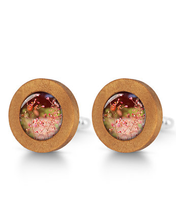 Lato - drewniane spinki do mankietów, yenoo