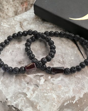 KOMPLET dla PARY : granat & lawa : energia, kaktusia