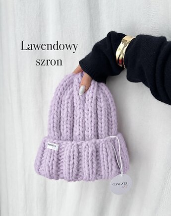 Czapka Nordic 100% wełna *lawendowy szron*, GANGSTA KNIT