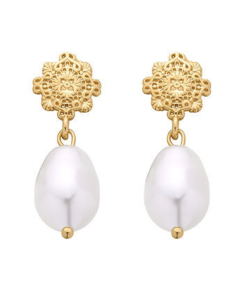 Złote kolczyki z perłami, SOTHO