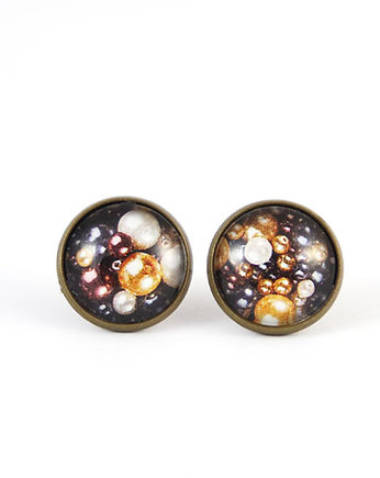 Kolczyki - Brązowe 2 - wkrętki, sztyfty, yenoo