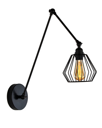 Loftowy kinkiet ścienny z regulowanym ramieniem BALUMI LOFT, lampy loftowe LYSNE LOFT