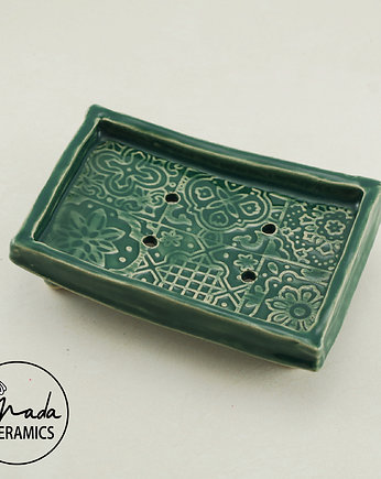 Mydelniczka ceramiczna Morocco (green), Mada Ceramics