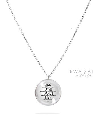 Dance - naszyjnik stalowy 20 mm, Makaliboo