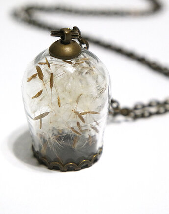 Prawdziwy dmuchawiec - naszyjnik bańka, yenoo