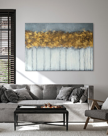 Obraz na płótnie - Abstrakcyjne drzewa - 100x70 cm  (1-0323), raspberryEM