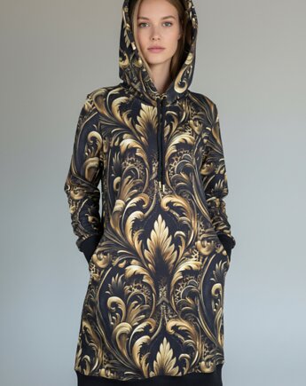 Sukienka dresowa ornamenty Dharana, rozmiar M, Auri Lili