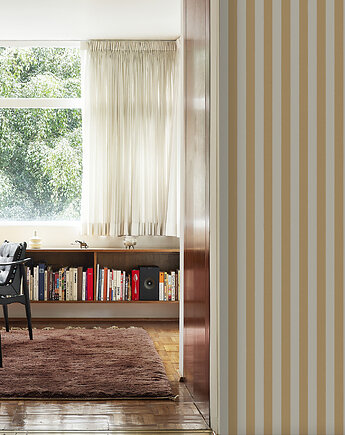 Tapeta - Beżowe pasy, Dekoracje PATKA Patrycja Kita