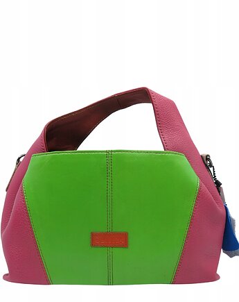 Torebka damska skórzana do ręki ze skrawków skór elegancka kolorowa OLIVKA, Olivka Warsaw
