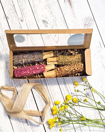 Zestaw prezentowy palo santo z roślinami, Czarowanie