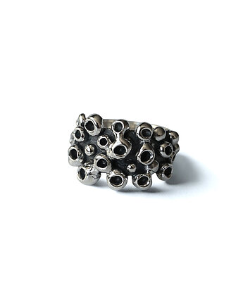Pierścień Octopus black, Gutowska jewelry