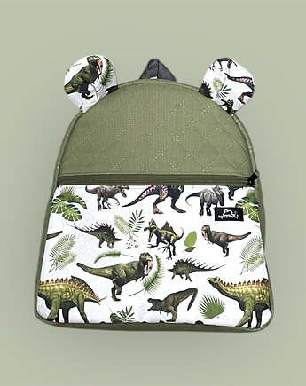 Plecak dziecięcy z uszami DINOZAUR, myszowopl