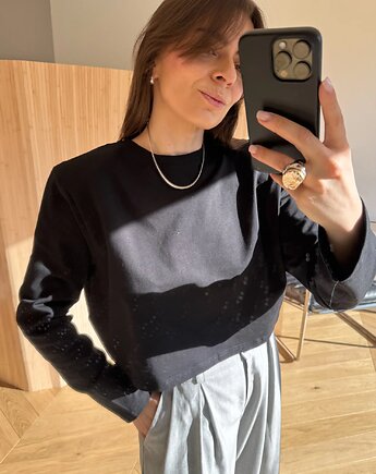 Longsleeve Mood short black, Patchouli