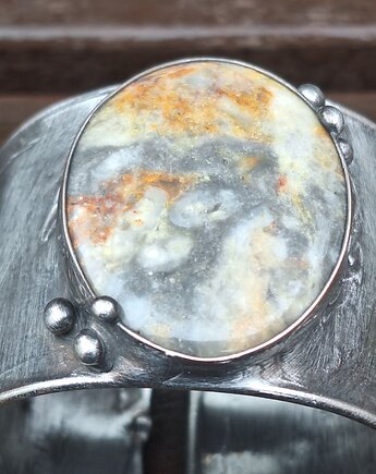 Szalony agat - bransoletka regulowana, po drugiej stronie lustra