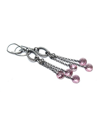 Kolczyki srebrne Zamówienie-kwitnąca wiśnia, Katia i krokodyl