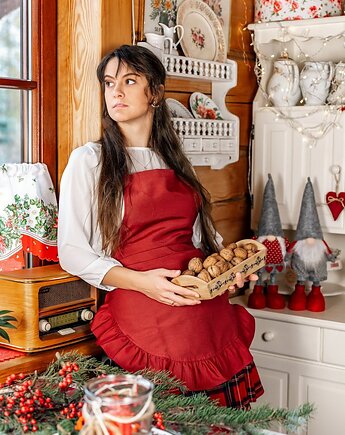 Elegancki Fartuch Kuchenny damski - PREZENT dla Babci i Mamy, Madame Mami