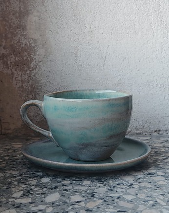 Filiżanka z talerzykiem, MOM S HANDMADE