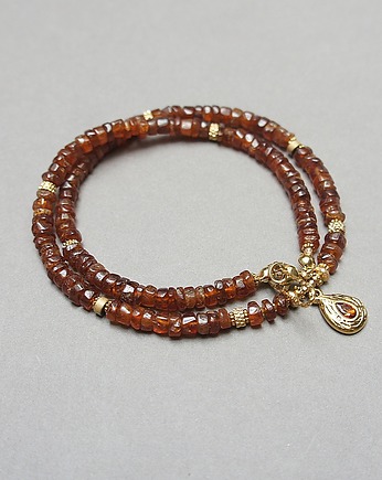 Granaty /hessonit/ vol. 18  - choker - Szlachetna kolekcja, KiKa pracownia