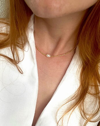 Naszyjnik TENDER choker perła naturalna, LEO jwlr