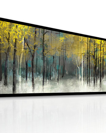 Obraz na płótnie pejzaż, las, PEJZAŻ- 147x60cm, OKAZJE - Prezent na Ślub