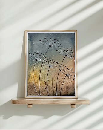 Oryginalna akwarela. Łąka A5, Malgorzata Domanska