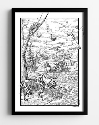 Plakat Dinozaury, Weronika Trzeciak plakaty