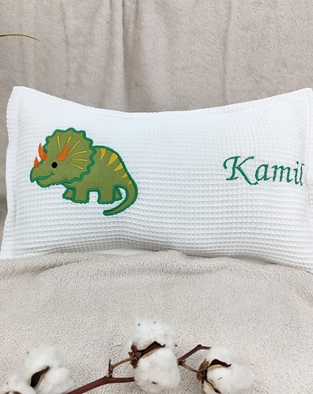 Personalizowany prezent dla dziecka - imienna poduszka z dinozaurem, Enitka Sweet Baby Room