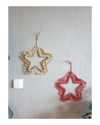 Świąteczna ozdoba złota gwiazdka, Little Bee Craft