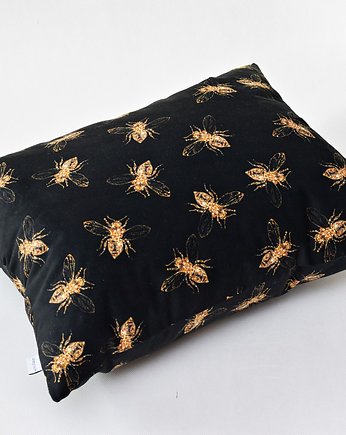 Poduszka ozdobna welurowa pszczoły welur tapicerski, Uszyciuch