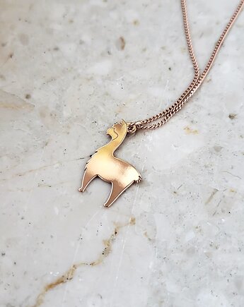 Naszyjnik ALPAKA / LAMA - różowe złoto, ISSI Jewelry