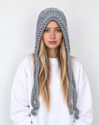 BONBON balaclava x bonnet grey babe, Fiorki