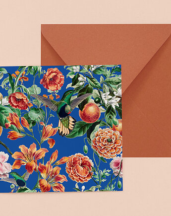 Kartka okolicznościowa - Pomarańczowe kwiaty, Łukasz Kuleta