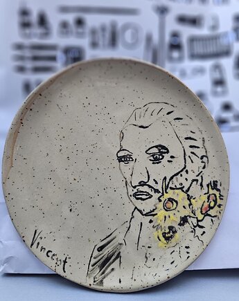 Talerzyk deserowy Van Gogh 18 cm, Ewa Duszka