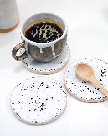 Ceramiczne podkładki pod kubek - marmur, 10FingersArt
