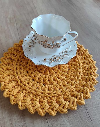 Podkładka boho ze sznurka 26cm, MISZ MASZ Dorota Tyszko