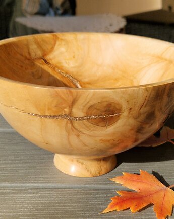 Miska z podstawką z drewna wiśniowego (średnia), Fairytalewood