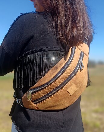 Maxi nerka damska z brązowego nubuku Canyon, sabi tatka