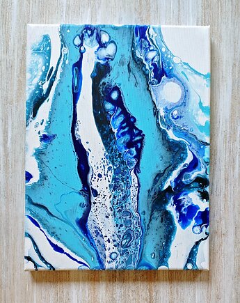 Abstrakcja ręcznie malowana 30x40 cm, Joanna Bilska