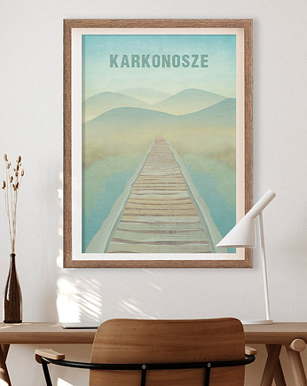 Plakat z górami - Karkonosze, minimalmill