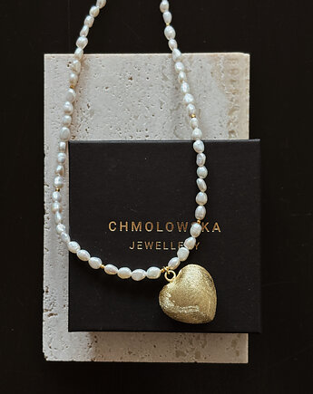 Naszyjnik z pereł naturalnych Serce, Chmolowska Jewellery