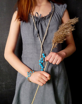 Groszki Lazurowoniebieski komplet biżuterii, galeria nuit